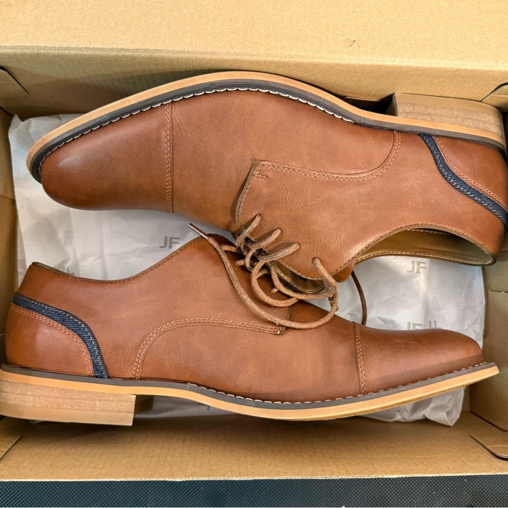 J. Ferrar Jake Cognac Dress Shoes